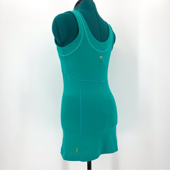 lucy Sea Green Power Yoga Extra Long Moisture Wicking Tank, Small - Picture 5 of 16